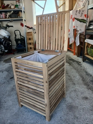 Wäschekorb Schmutzwäschekorb Bambus  Bild 2