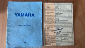 XT 500 Yamaha Silbertank mit Goldfelgen Bild 8