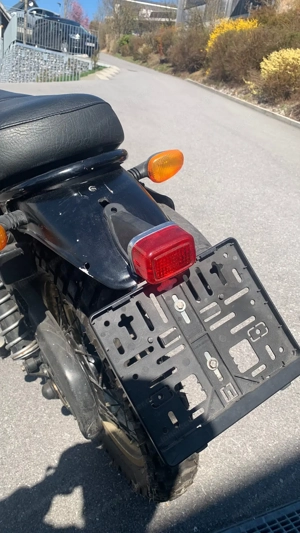 XT 500 Yamaha Silbertank mit Goldfelgen Bild 6