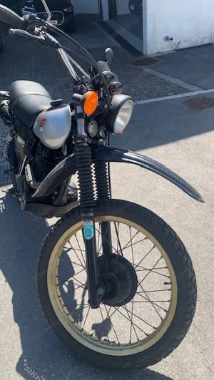 XT 500 Yamaha Silbertank mit Goldfelgen Bild 5