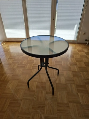 Garten Tisch Rund Glas