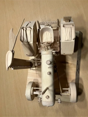 Oldtimer Steyr Traktormodel aus Holz Bild 8