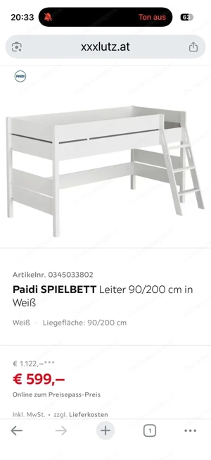   Paidi Spielbett Hochbett   Bild 2
