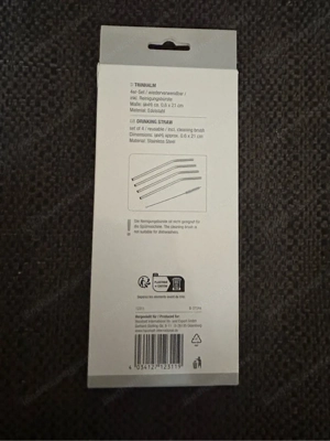 Trinkhalm aus Edelstahl 4er-Set Bild 2