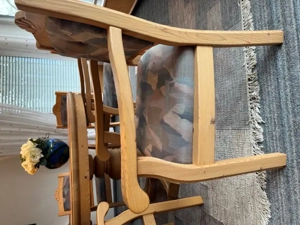 8 Stück Holzstühle aus massiver Fichte Bild 4