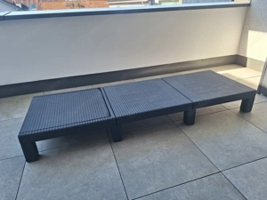 ALLIBERT Daytona Sonnenliege + Arica Lounge-Tisch in graphit  Bild 2