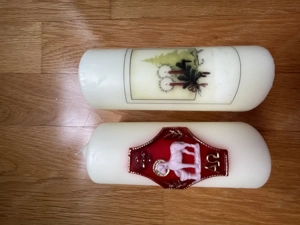 Osterkerze und Weihnachtskerze Bild 3