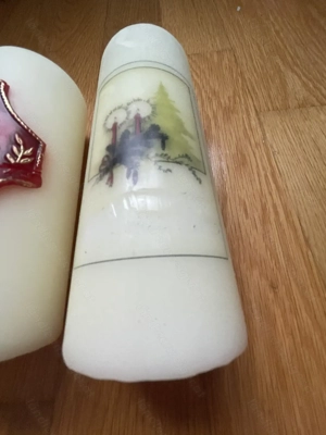 Osterkerze und Weihnachtskerze Bild 4