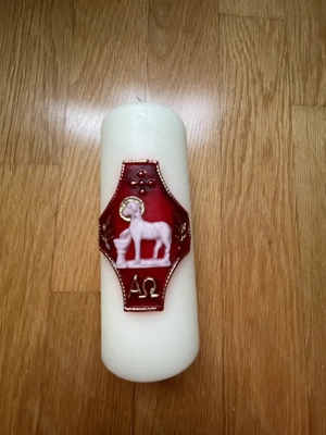 Osterkerze und Weihnachtskerze