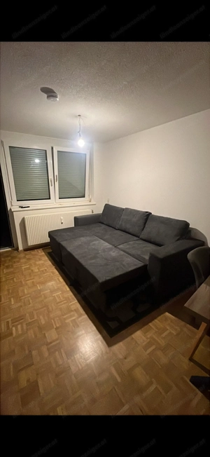Ecksofa  L Couch in Anthrazit Grau Bild 2