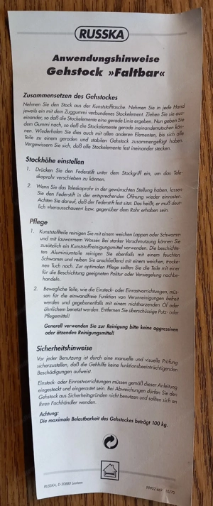 Gehstock Faltbar Bild 2