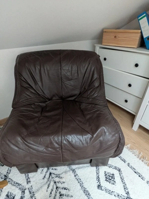 Ohrensessel Echtleder Bild 5