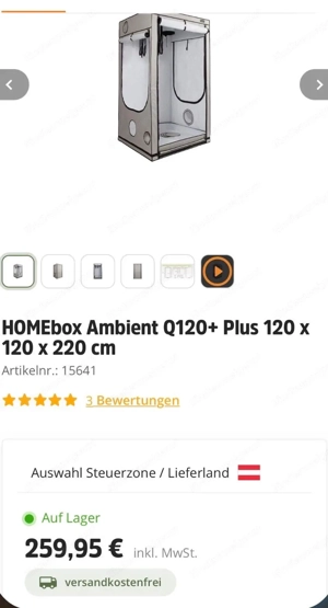 Growzelt mit Sanlight Q6W Bild 2