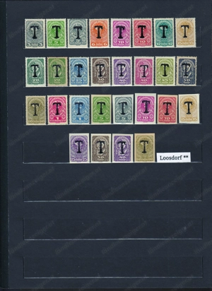 Briefmarken Ö. Lokalausgaben mit Aufdruck 1920 Postfrisch a. 50.-