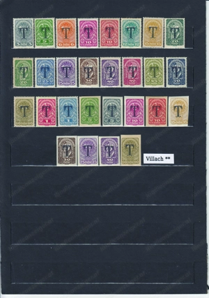 Briefmarken Ö. Lokalausgaben mit Aufdruck 1920 Postfrisch a. 50.- Bild 3