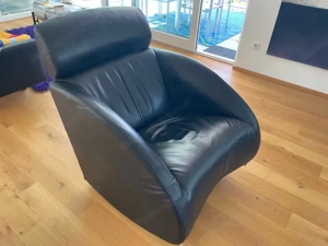 Super bequemer Lounge-Sessel aus Leder Bild 4