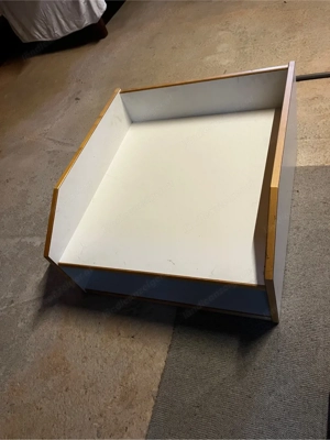 Tischler Wickeltisch Tischauflage mit Windelfach und erhöhten Seitenwänden Bild 3