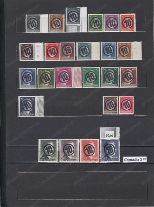 Sammlung Deutschland 1945 Postfrisch 1-80 + 1-5 RM 10 12 Pfg. StTdr. ab 45.-  Bild 10