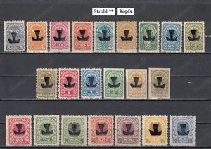 Briefmarken Ö. Lokalausgaben mit Aufdruck 1919 Kopfstehend tete-beche Postfrisch Bild 3