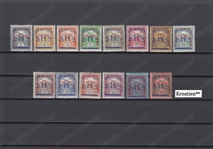 Briefmarken Kroatien-Slowenien Lokalausgaben ab 40 Euro