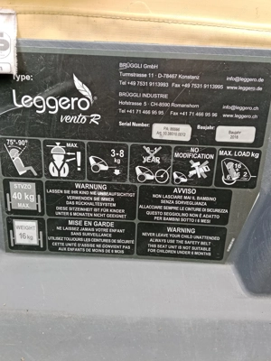 Gefederter Fahrradanhänger Leggero vento r  Bild 8