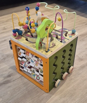 B. toys Motorikwürfel aus Holz Zany Zoo mit Tieren
