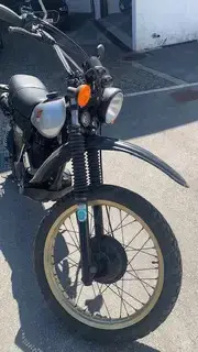 XT 500 Yamaha Silbertank mit Goldfelgen Bild 3