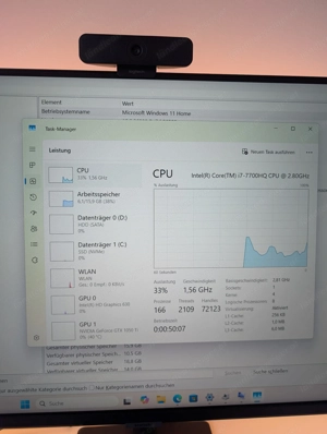 HP Pavilion Power 15-cb0xx   i7-7700HQ, GTX 1050 Ti   mit Displaydefekt Bild 5