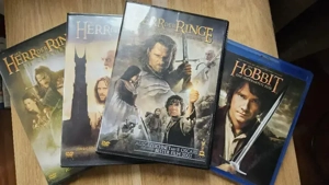 Herr der Ringe 1-3 DVD und The Hobbit 1-3 Blu-ray