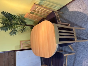 Küchentisch-Set inkl. 6 Stühlen (Tisch ist ausklappbar) Bild 5