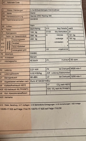Derbi Senda DRD Racing SM Moped Bild 5