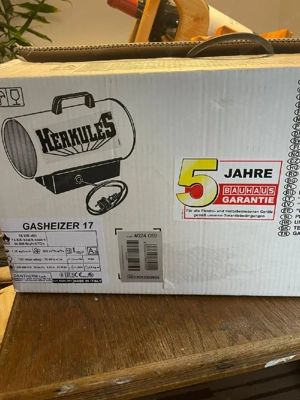 Gasheizer 17 Herkules Gasheizer