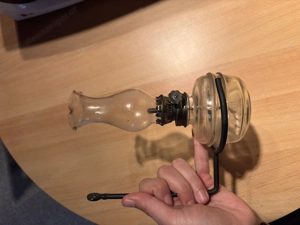 urige Öllampe aus dem Bestand eines alten Bauernhauses Bild 2