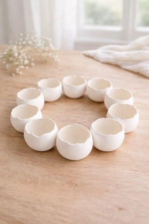 Moderner Eierschalenkranz Ostern Bild 3