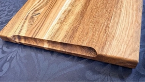 Geschenkset aus Eiche massiv   Schneidebrett + 2 Jausenbretter handgemacht Bild 4