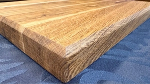 Geschenkset aus Eiche massiv   Schneidebrett + 2 Jausenbretter handgemacht Bild 2