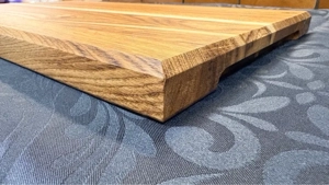 Geschenkset aus Eiche massiv   Schneidebrett + 2 Jausenbretter handgemacht Bild 3