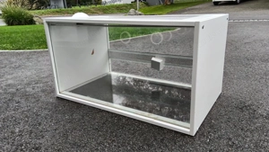 Hamsterkäfig aus Holz Glas Bild 2