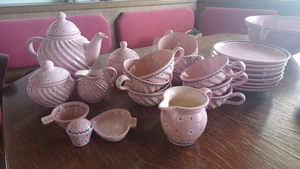 Teeservice "Gmundner" Dirndl rosa