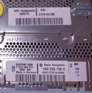 CD DVD NAVI+Ncxus-Car-Radio_USB SD-Blaupunkt VW-Passat 3C_Radio + Bild 4