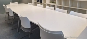 Konferenztisch Sedus weiß 385 x 105 125 cm Bild 2