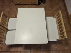 Kindersitzgruppe Tisch+Stühle+Bank Bild 3