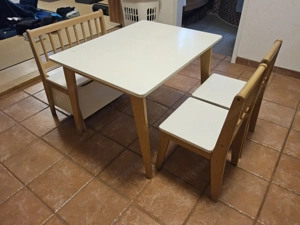 Kindersitzgruppe Tisch+Stühle+Bank Bild 2