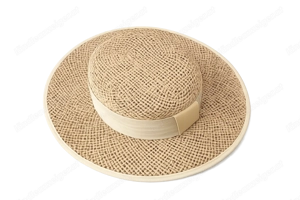 Eleganter Seeberger Damen-Sonnenhut "Föhr" - Gr. M - Natur  Beige - neu Bild 4