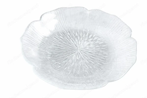 Allzweck-Glasteller mit Struktur - 20 cm - 8 Stück - sehr guter Zustand