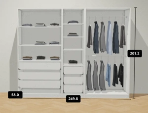 Kleiderschrank Ikea Pax Bild 3