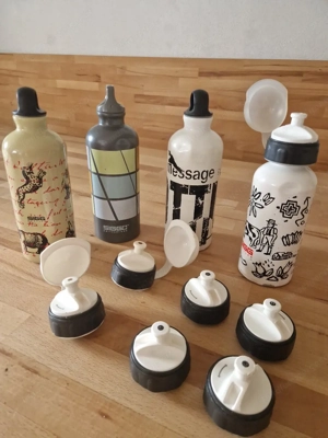 4 Sigg Flaschen und zusätzliche Verschlüsse  Bild 2