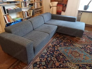 Couch grau-anthrazit L-Form Bild 2