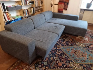 Couch grau-anthrazit L-Form Bild 4