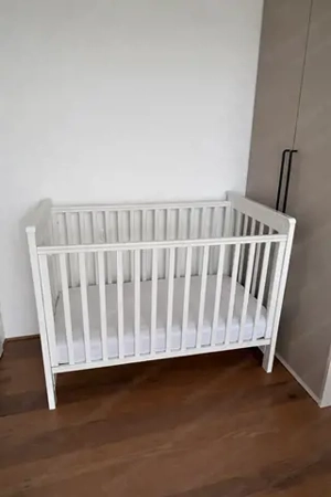 Kinderbett weiß, 120x60cm 